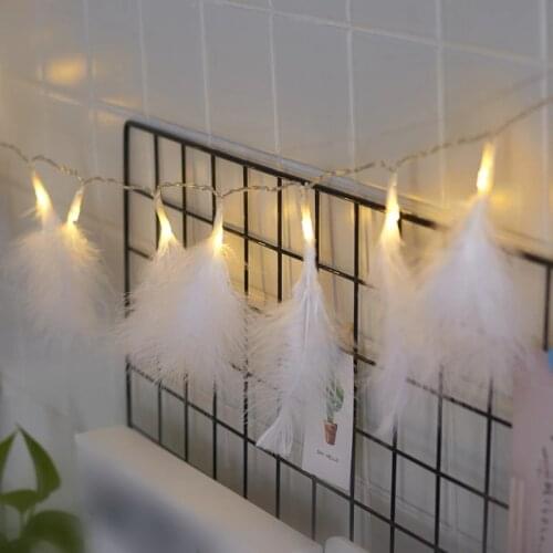 New Feather Copper Wire String Light Christmas Decorations for Home Bedroom New Year Decoration Low Power Consumption