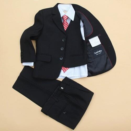 5 pieces communion suits for boys clothing set autumn new arrivals birthday formals clothes Gentleman size 7 8 9 10 11 12