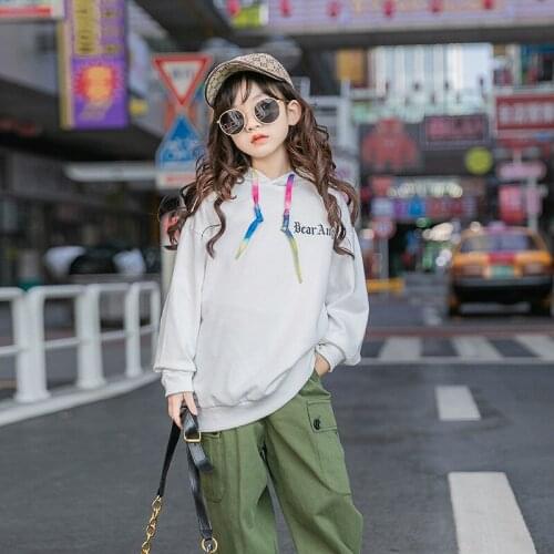 Lovely Spring Autumn Tops Hoodies Girls Sweatshirts Jacket Coat Kids Overcoat Outwear Teenager Wedding Party Dress