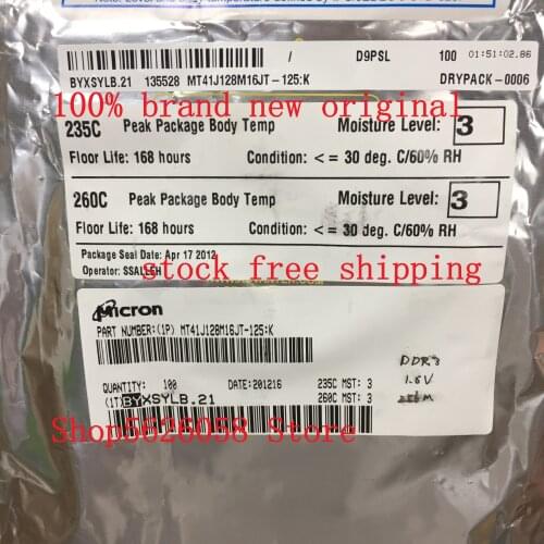 MT41J128M16JT-125:K D9PSL MT29C8G96MAZAPDJV-5 IT BGA 100% new original 2PCS/LOT STOCK