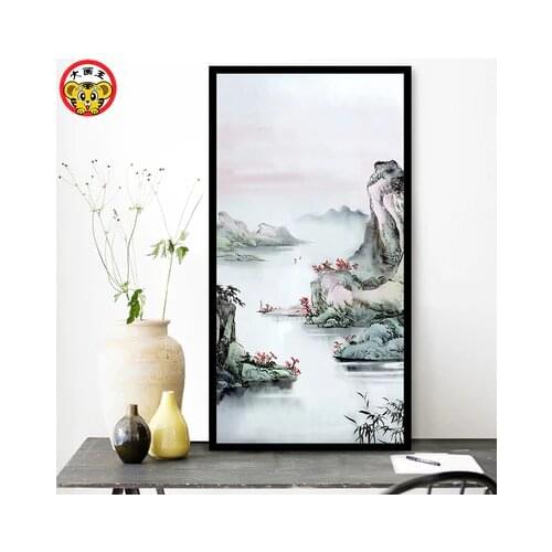 Painting by numbers art paint by number Landscape, Chinese landscape, home decoration, living room DIY digital painting, paintin