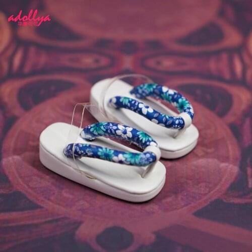 Adollya BJD Shoes For Dolls 7cm Mini Shoes Flip Flops White And Black Slippers Toys For Girls Doll Shoes Accessories For Dolls