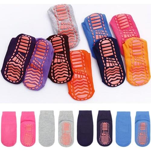 Autumn Winter Spring Summer Breathable Non-slip Floor Socks Boy Girl Socks Home Baby Kids Socks Cotton Candy Color Ankle Socks