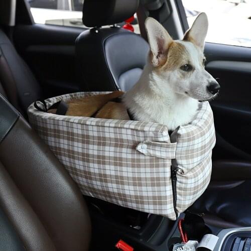 Portable Cat Dog Bed Travel Central Control Car Safety Pet Seat Transport Dog Carrier Protector For Small Dog Chihuahua Teddy