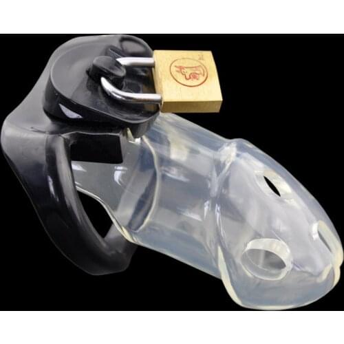 Plastic Male chastity Cock cage Bondage cb6000 3 Rings Penis Lock cage cb3000 sex toys for men Drop shipping