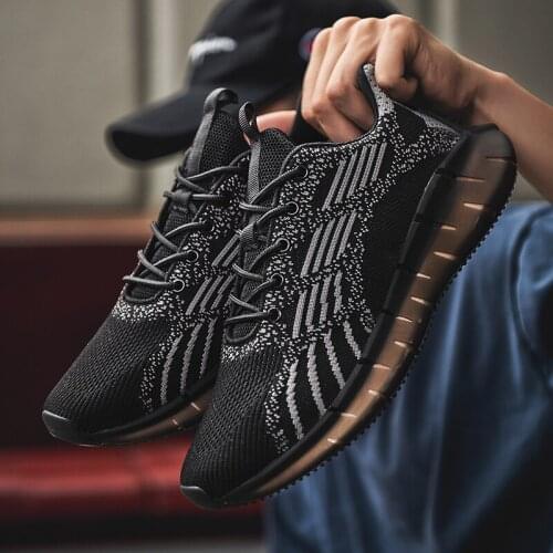 Zapatos Casuales Sapato Casual Shoes Man Fashion Zapatillas Informales Hombre Zapatos Casuales Para Solid White Knitting Men