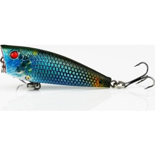 1Pcs Fishing Lures Topwater Popper Bait Hard Bait Artificial Crankbait Wobblers High Carbon Steel Hook Fishing Accessories Lures