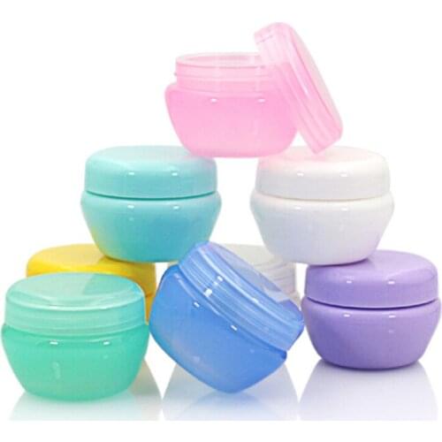 5g/10g Empty Plastic Cream Bottle Mushroom Cream Plastic With Inner Cover Leakproof Bottles Cosmetic Bottles