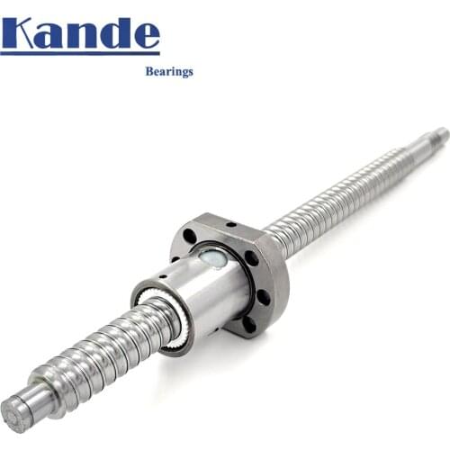 SFU1204 150 200 250 300 350 400 450 500 550 600mm C7 precision ball screw with 1204 flanged single ball nut BK / BF10 machining