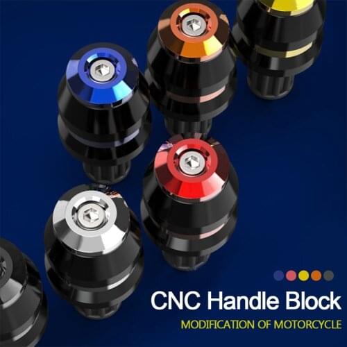 Universal Motorcycle Handlebar End Grips CNC Aluminum moto Handle Bar Grips Ends Tips Caps for 7/8" 22mm Motorcycle Handlebar