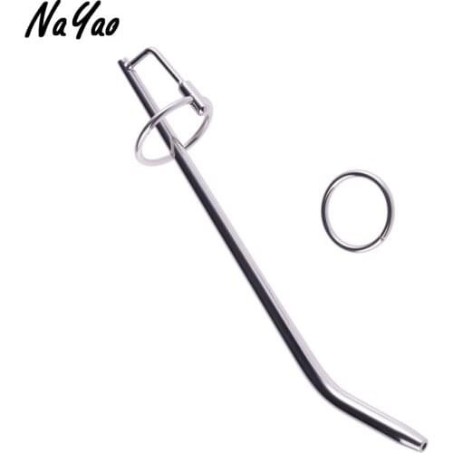 Stainless Steel Catheters Sounds Penis Plug Tube Stretching Male Chastity Urethral Dilators Sex Toys for Men Adult Plug DA007