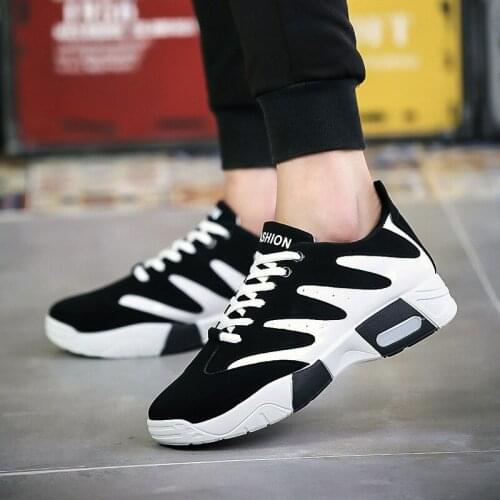 Cushion shoes in spring, sports and leisure, running, thick floor shoes, Korean version of breathable fashion mens shoes