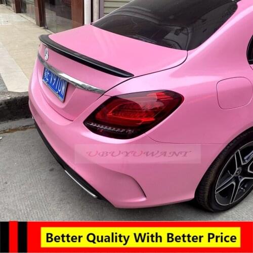 EPFBSQP For Mercedes W205 Spoiler 4-Door C180 C200 C300 C43 C63 2015-2020 ABS Plastic Tail Wing Unpainted Or Glossy Black