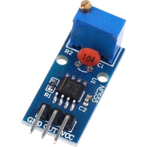 1pc 5V-12V NE555 Frequency Adjustable Pulse Generator Module NE555 Chip 3*1.5cm