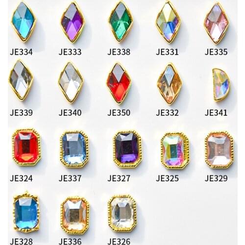 10 pcs/LOT Crystal Nail Art Decorations Rhinestone Stereoscopic Diamonds Stone Strass Jewelry New Arrival Alloy JG35359