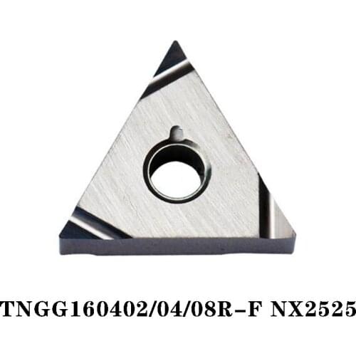 100% Original TNGG TNGG160402R F NX2525 TNGG160404R F TNGG160408R F 10pcs Carbide Blade CNC lathe Insertion 160402
