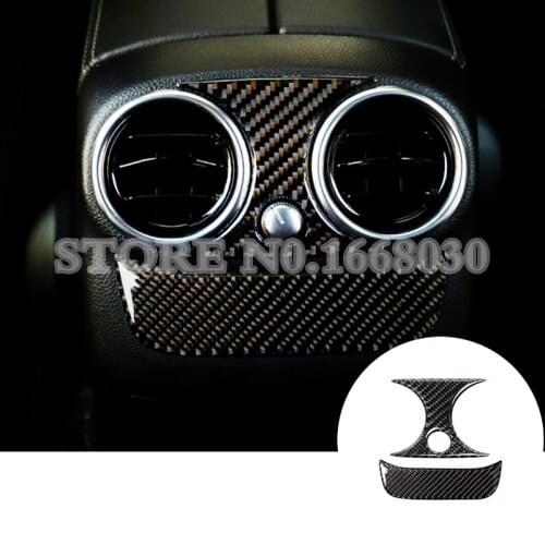 Carbon Fiber Rear Air Vent Outlet Cover For Benz C Class W205 S205 2014-2020 2pcs Car accesories interior Car decoration