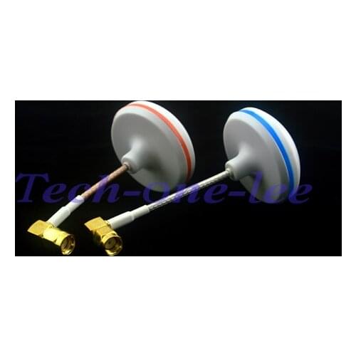 20 pcs/ lot 5.8Ghz Circular Polarized 5.8G Mushroom Antenna For FPV TX RX RP-SMA Right angle