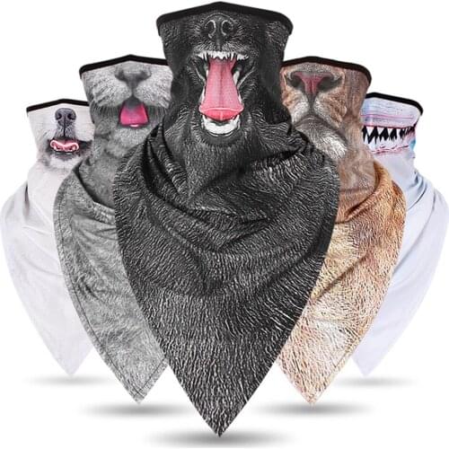 2020 Multifunctional Hiking Scarves animalTriangle Scarf Cycling Bandana Sport Hunting Running Neck Face Gaiter Cover Men Women