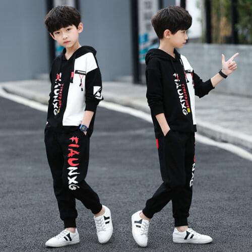 2020 Boys Clothes Set Sweatshirt Pants Tracksuits winter Autumn Kids Sport Suit Children Clothing 7 8 9 10 11 12 13 14 15 Year