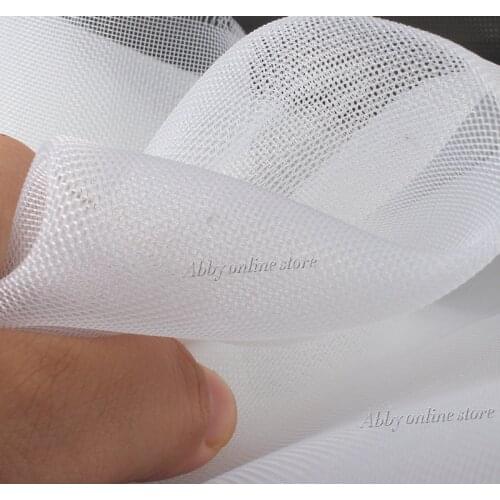 4 Meter Polyester netting hard mesh braid fabric 140 width Crin Medium hardness