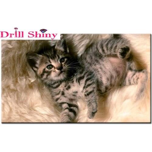 5D square diamond embroidery diamond cross stitch DIY diamond painting Decorative cats crafts painting