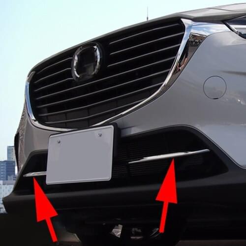 Accessories Fit For Mazda CX-3 Chrome Front Grill Grille Cover Trim Exterior Molding Decoration 2016 2017 2018 2019
