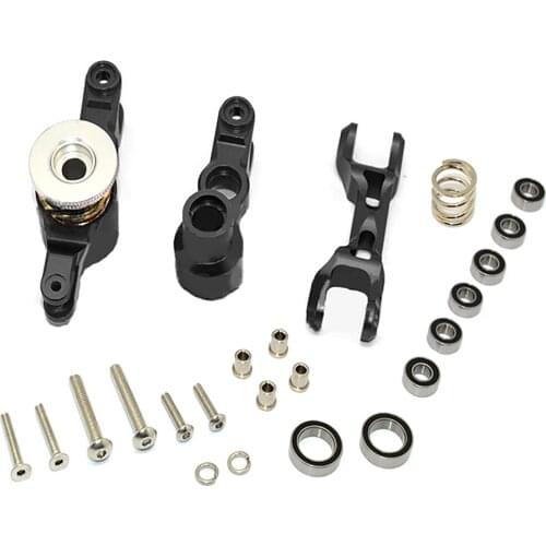 Aluminum Alloy Adjustable RC Car Steering Assembly with Screw Kit for X-MAXX 1/5 RC Car Accessories