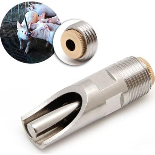Stainless Steel Automatic Duck-Billed Pig Water Nipple Drinker Copper Mouth