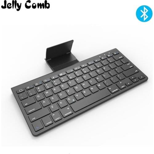 Jelly Comb Wireless Bluetooth Keyboard for Laptop Tablet Smart TV Android Scissors Keys Bluetooth Keyboard with Stand Support