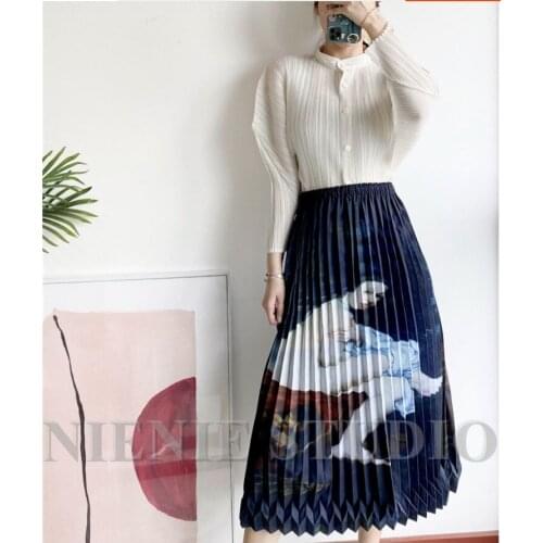 Плиссированная юбка BLUE FOLD China At AliExpress