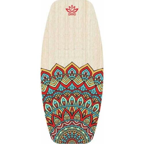 Wooden Balance Board Yoga Twisting Fitness Balance Plate Core Workout For Abdominal Waist Legs Muscles Of Roller- Board Balancin