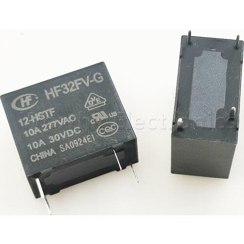HF32FV-G-12-HSTF 10A 12VDC 4-pin relay DIP4