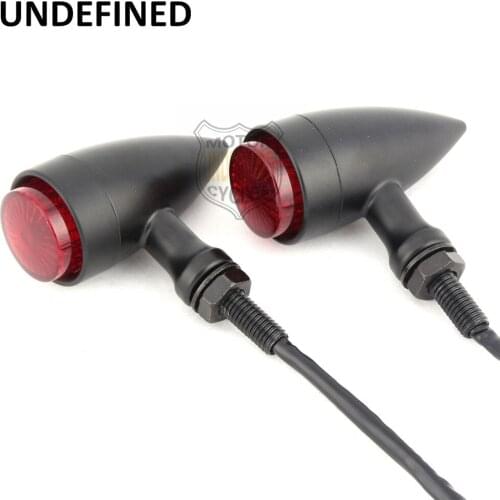 Motorcycle Bullet Convex Lens LED Brake Turn Signal Indicator Light Lamp For Yamaha Honda Suzuki Kawasaki Universal UNDEFINED