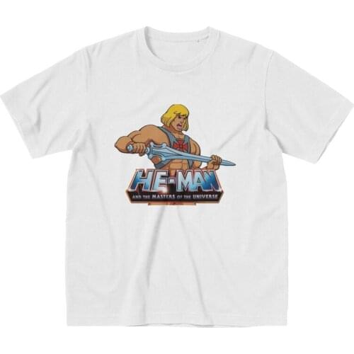 Cool He-Man And The Masters Of The Universe T Shirt Men Short Sleeve Pure Cotton T-shirt Graphic Eternia Tees Streetwear Tshirt
