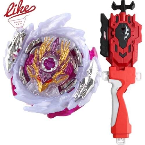 Laike Burst Superking B-168 Rage Longinus Ds 3A B168 Spinning Top with Launcher Handle Set Toys for Children