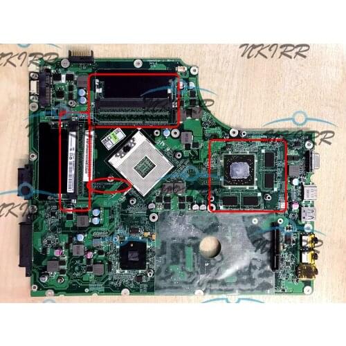 DA0ZYBMB8E0 ZYB MBPUN06001 31ZYBMB0020 MBPUP06001 31ZYBMB0050 1G DDR3 2PCS RAMs Slot Motherboard for Acer Aspire 7745 7745G