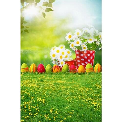 New Arriving Spring Easter Colorful Eggs Vinyl Photography Backdrops For Children 5X7ft for Photo Studio Photographic Background