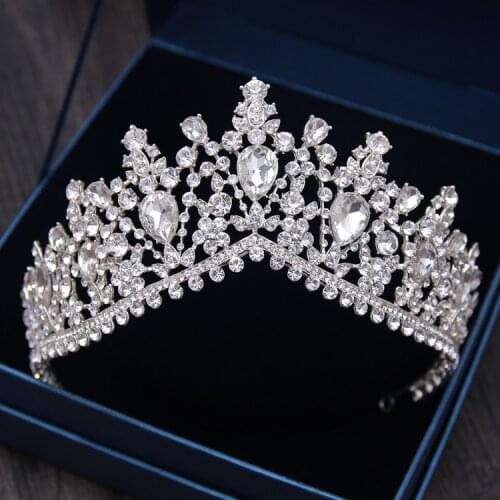 New European bride tiara women crown hair styling wedding hair jewelry