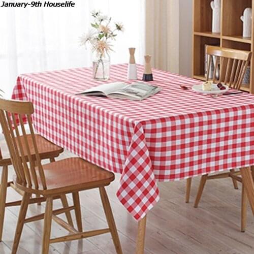 Disposable Thickening Red Checkered Tablecloth Party Weddings Home Decoration Outdoor Picnic BBQ Decoration 180*180cm Cheap Hot