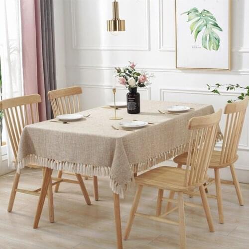 Solid Color Table Cloth Soft Decor Simple Table Cover Dining Coffee Tablecloths Banquet Furniture Dustproof Cover Background