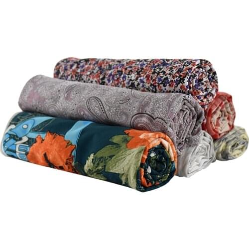 Polyester Flora Knit Fabric Four-Way Stretch Fabric Jersey For Sewing Bottoming Garment 50*150cm/Piece KA23