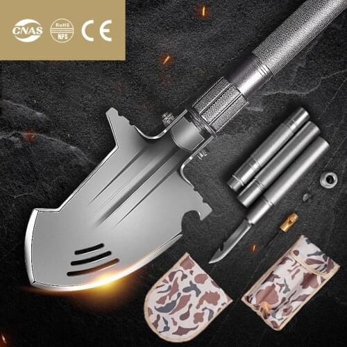 Professional Outdoor Survival Tactical Multifunctional Shovel Folding Tool Gifts For Father Camping Shovel