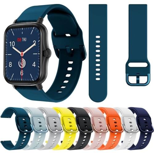 20mm Soft Silicone Strap For COLMI P8 Plus Pro SE/P9/P12 Smartwatch Sport Bracelet For Amazfit Bip S U Pro Wristband Accessories