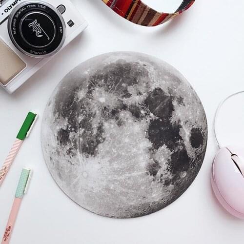 Moon mouse pad moon round fashion creative personality gift computer trumpet notebook mouse pad rubber pad