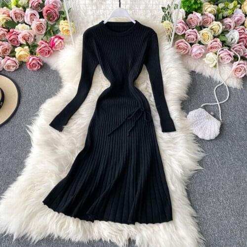 Модные трикотажные платья SELAITAILYE China At AliExpress