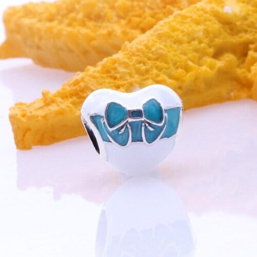 Free Shipping Authentic 925 Sterling Silver Butterfly Bow Charms Fit Original Bracelet For Women DIY Jewelry S925 Heart Beads