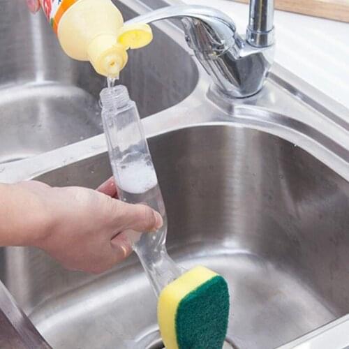 Washing Up Brush Heavy Duty Scourer Sponge Dish Cleaning Replacement Equipment Kitchen Soap Dispenser Dish HouseHold Cleaning