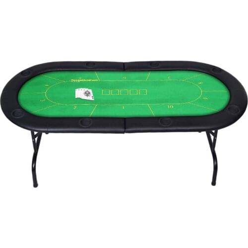 180X90cm 10 Player Folding Felt Rotary Texas Holdem Poker Table Board Cloth Mat(Not Include Table)