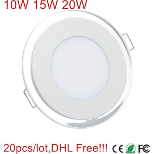 20pcs 20W 3D LED Panel Ceiling Light Front Light + Side Light 85-265V Ultra Slim LED Ceiling Down Light DHL/Fedex Free Shipping